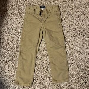 Boys The Children’s Place Stretch Straight Chino Khaki Pants Size 4 Flax